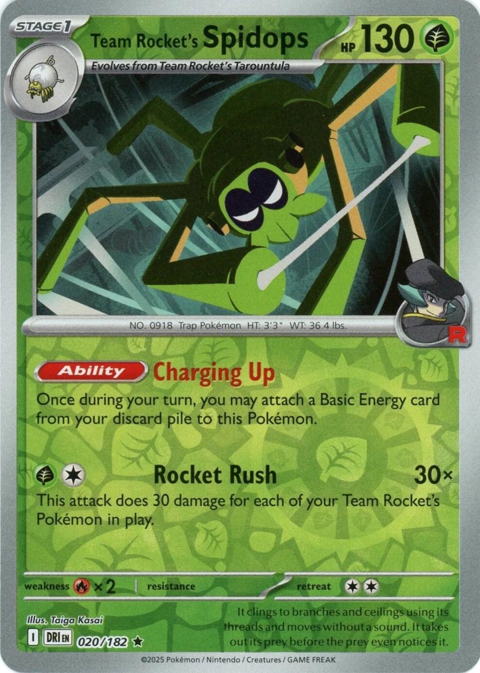Team Rocket's Spidops [Reverse Holo]